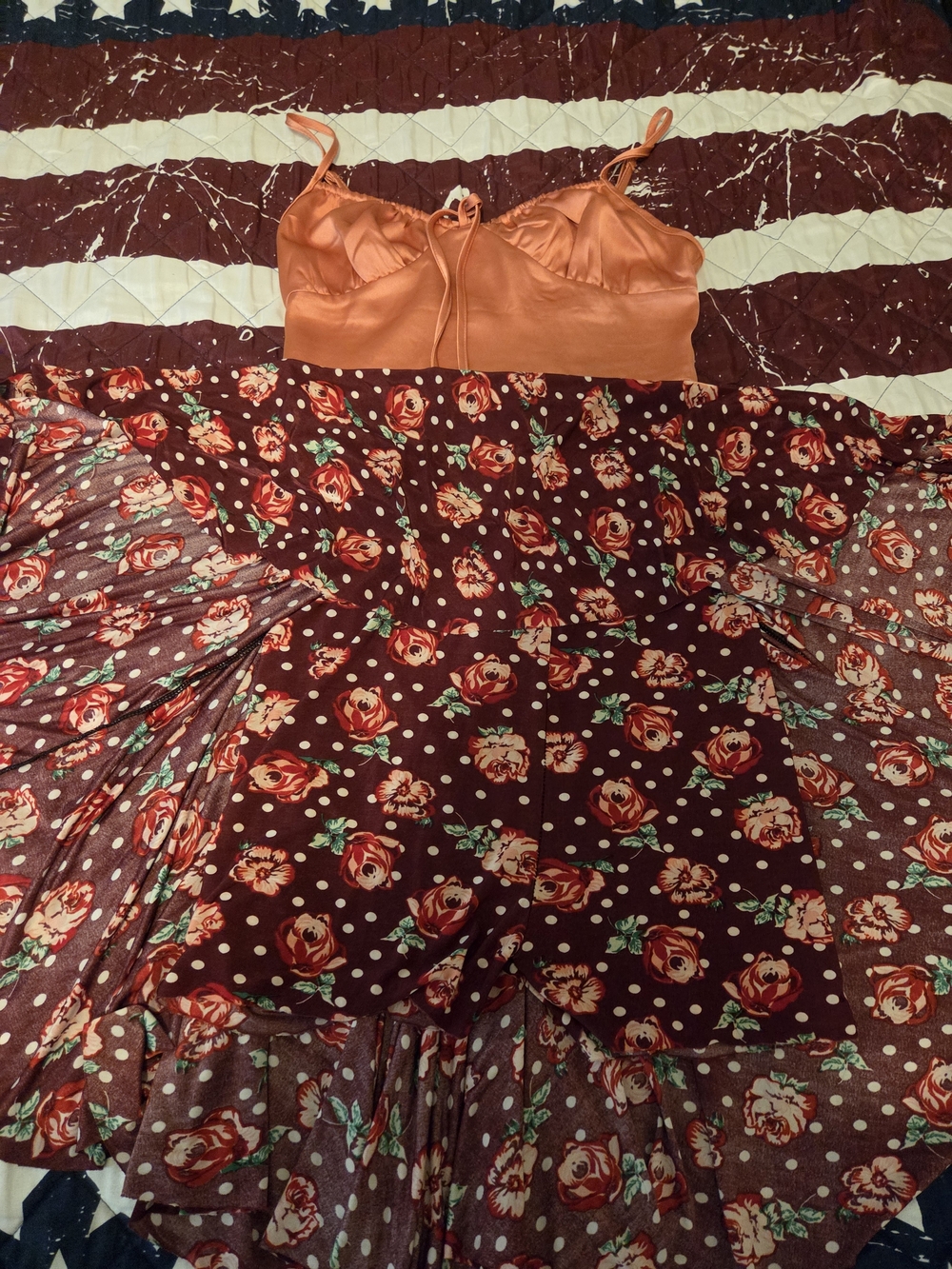 "Desert Rose Garden" Floral Skort Two-Piece Set Small - Picture 4 of 5